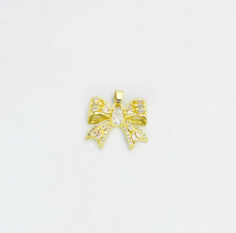 Gold Big Bow Charm CH-65 sold by Charming Charlie
