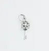Flower Key Charm Silver CH-43 sold by Charming Charlie
