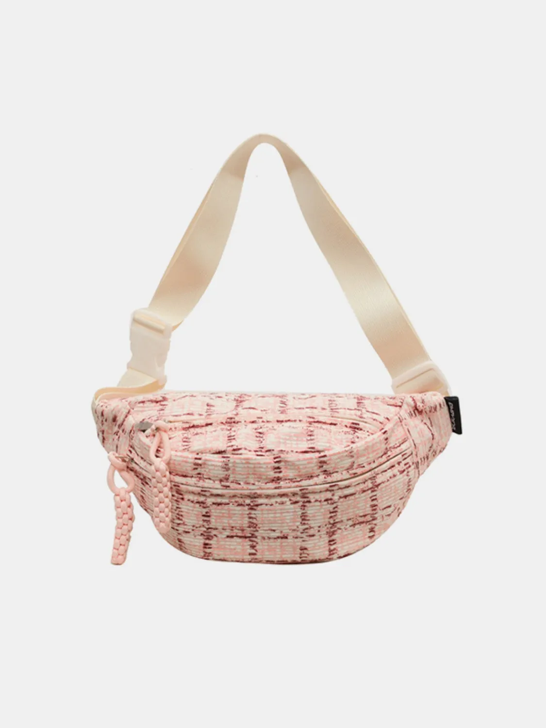 Contrast Plaid Polyester Crossbody Bag sold by Charming Charlie product image thumbnail 3