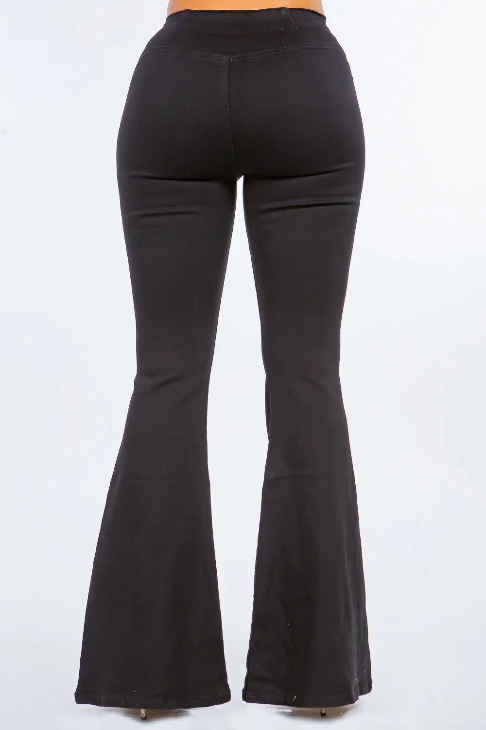 American Bazi High Waist Pull On Flare Jeans sold by Charming Charlie product image thumbnail 2