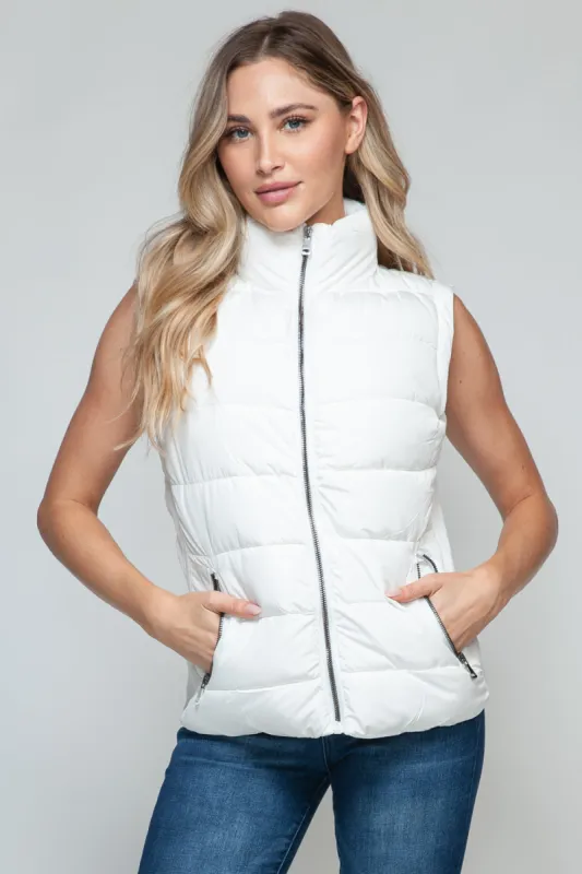 Snobbish Zip Up Turtleneck Vest with Pockets sold by Charming Charlie