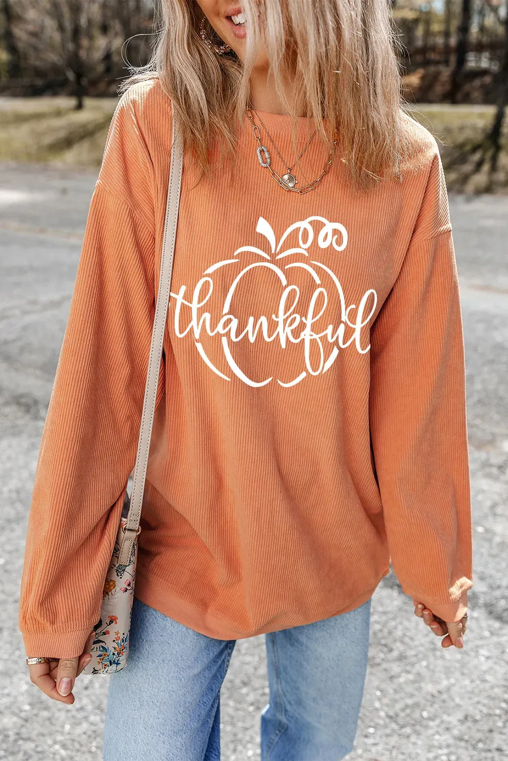 Graphic Round Neck Long Sleeve Sweatshirt sold by Charming Charlie