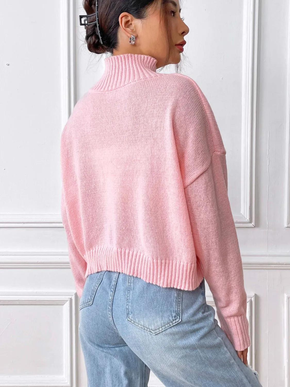 Heart Turtleneck Long Sleeve Sweater sold by Charming Charlie product image thumbnail 2