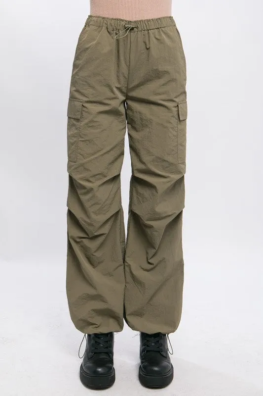 Loose Fit Parachute Cargo Pants sold by Charming Charlie product image thumbnail 4