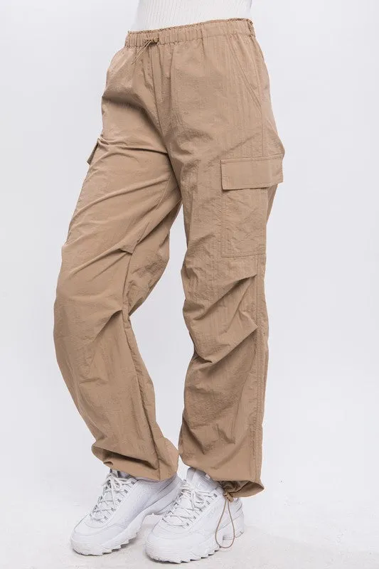 Loose Fit Parachute Cargo Pants sold by Charming Charlie product image thumbnail 3