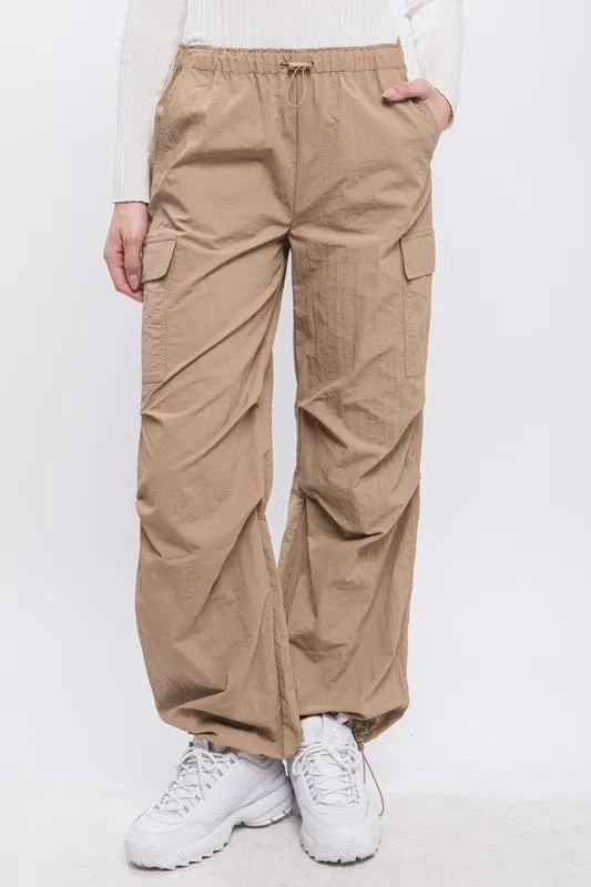 Loose Fit Parachute Cargo Pants sold by Charming Charlie product image thumbnail 2