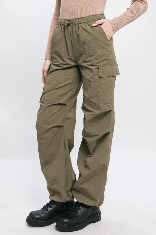 Loose Fit Parachute Cargo Pants sold by Charming Charlie product image thumbnail 5