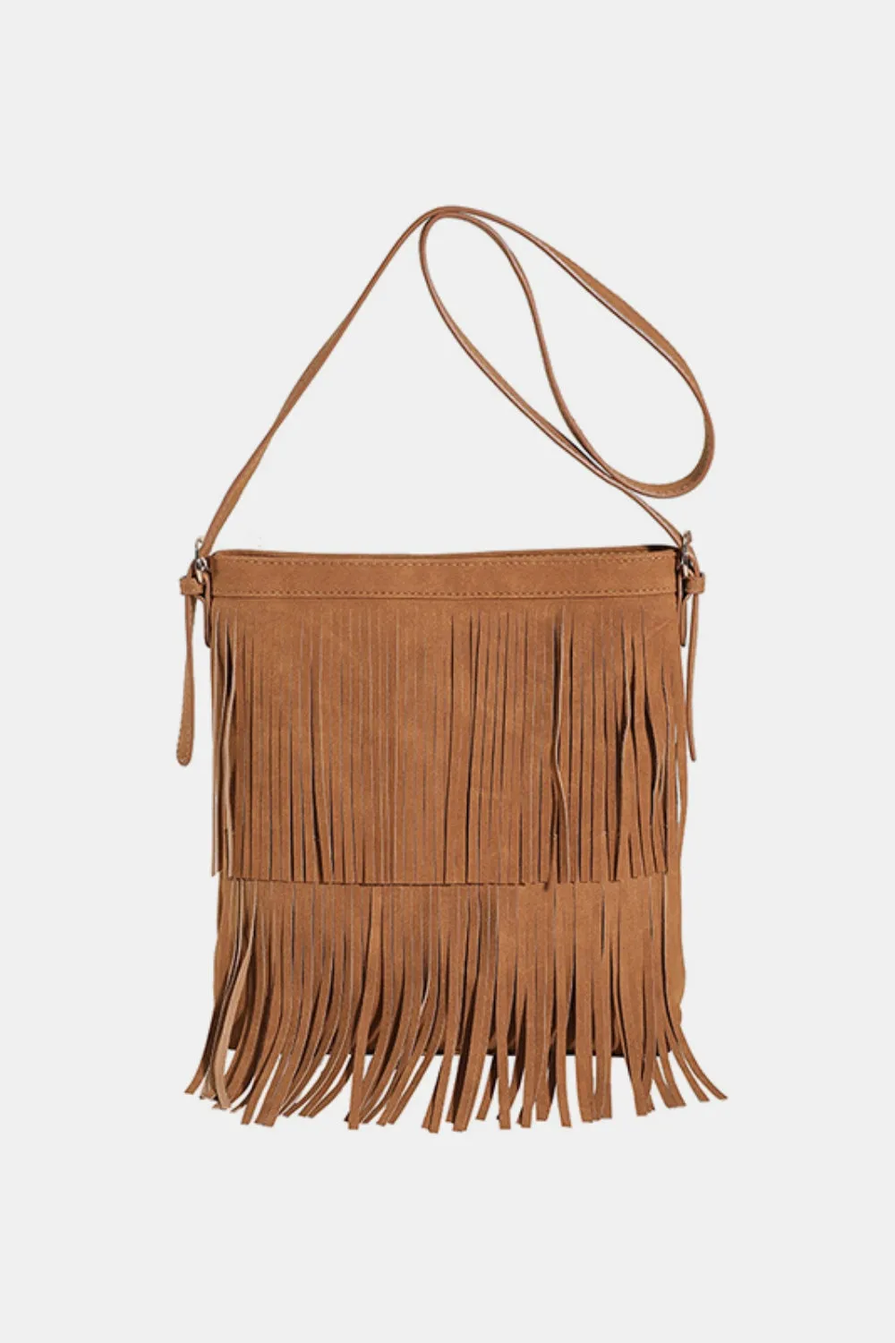 Double-Layered Fringe Shoulder Bag sold by Charming Charlie