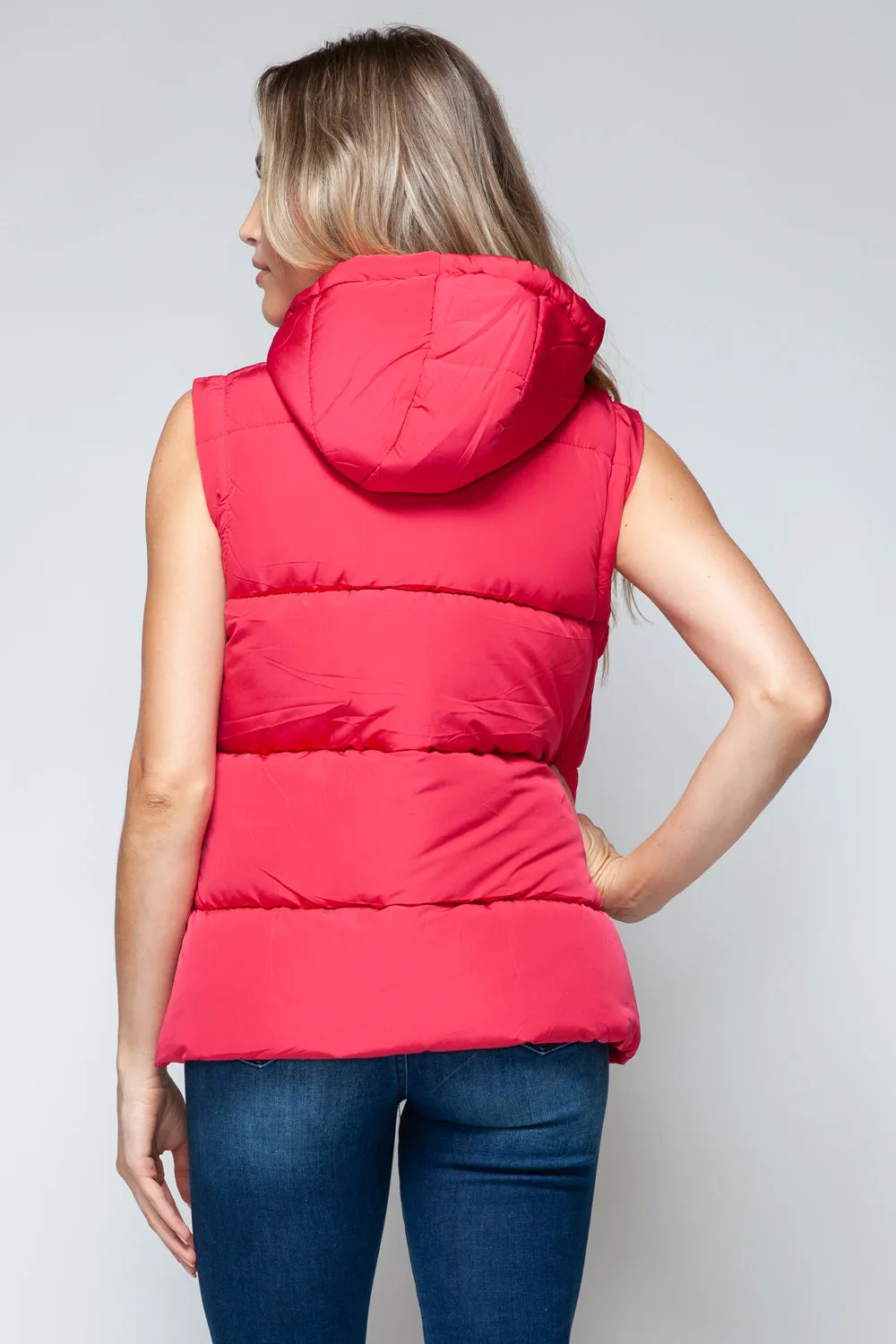 Snobbish Snap and Zip Closure Hooded Vest sold by Charming Charlie product image thumbnail 2