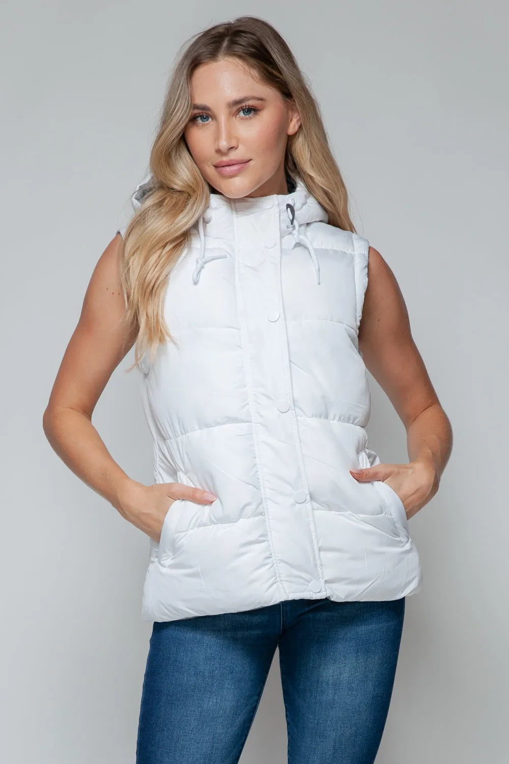 Snobbish Snap and Zip Closure Hooded Vest sold by Charming Charlie