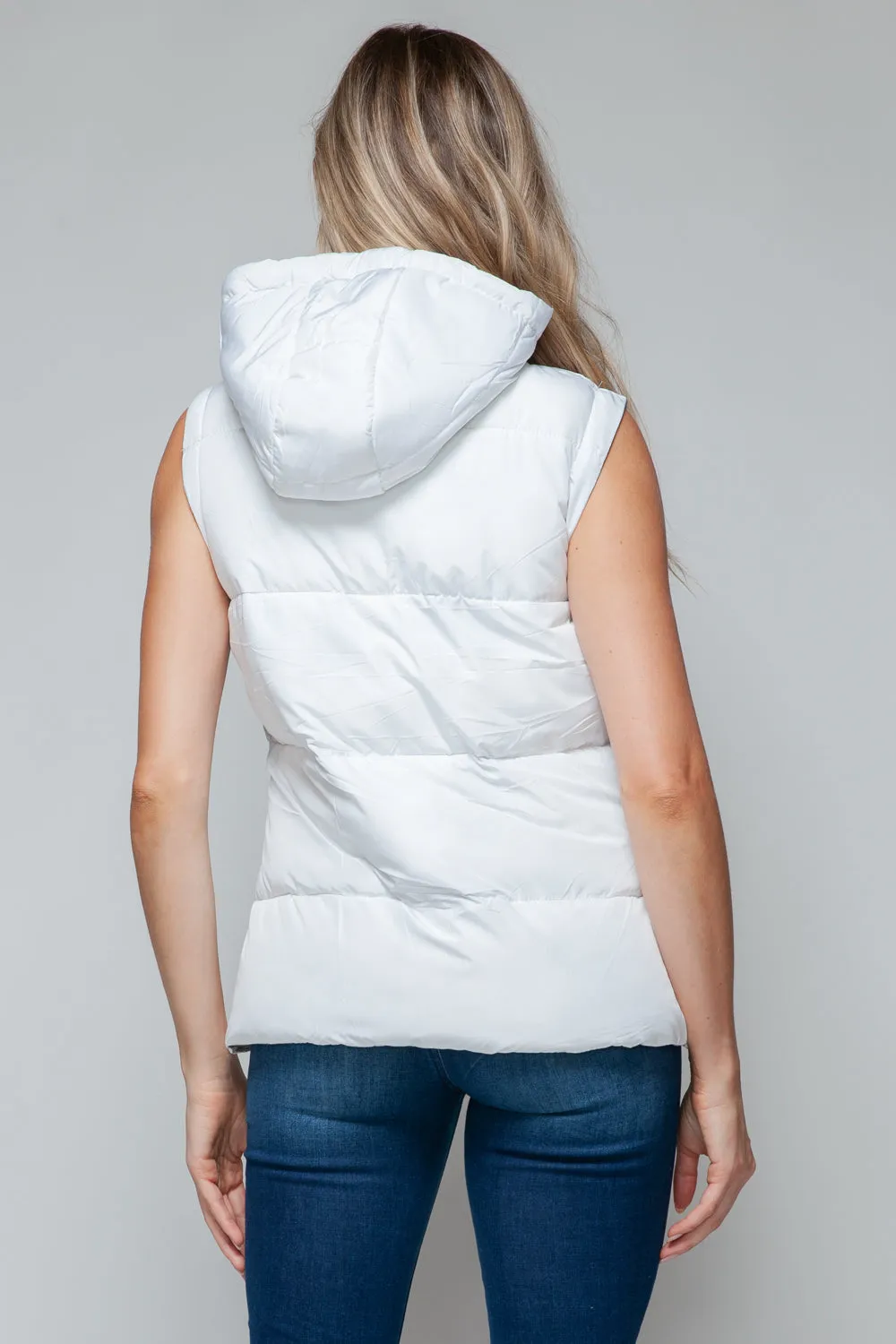 Snobbish Snap and Zip Closure Hooded Vest sold by Charming Charlie product image thumbnail 2