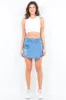 American Bazi Cargo Pocket Denim Skort sold by Charming Charlie