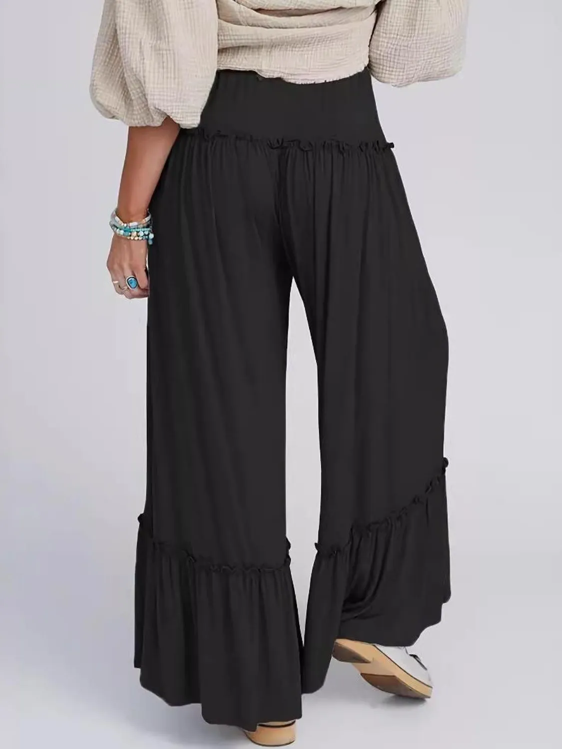 Full Size Frill Wide Leg Pants sold by Charming Charlie product image thumbnail 2