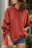Drawstring Dropped Shoulder Long Sleeve Hoodie sold by Charming Charlie