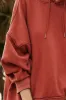 Drawstring Dropped Shoulder Long Sleeve Hoodie sold by Charming Charlie