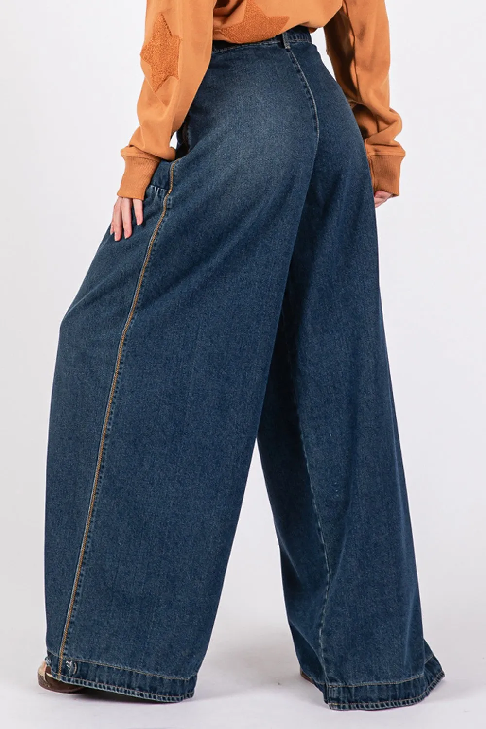 SAGE + FIG Mid-Rise Cargo Jeans with Pockets sold by Charming Charlie product image thumbnail 2