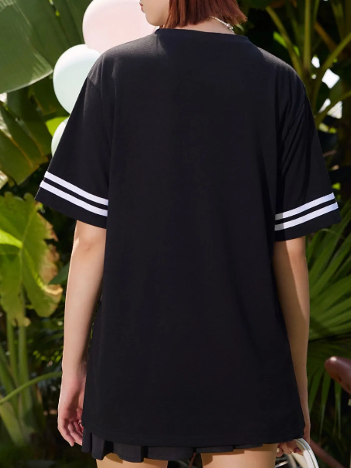 Letter Graphic Round Neck Half Sleeve T-Shirt sold by Charming Charlie product image thumbnail 2