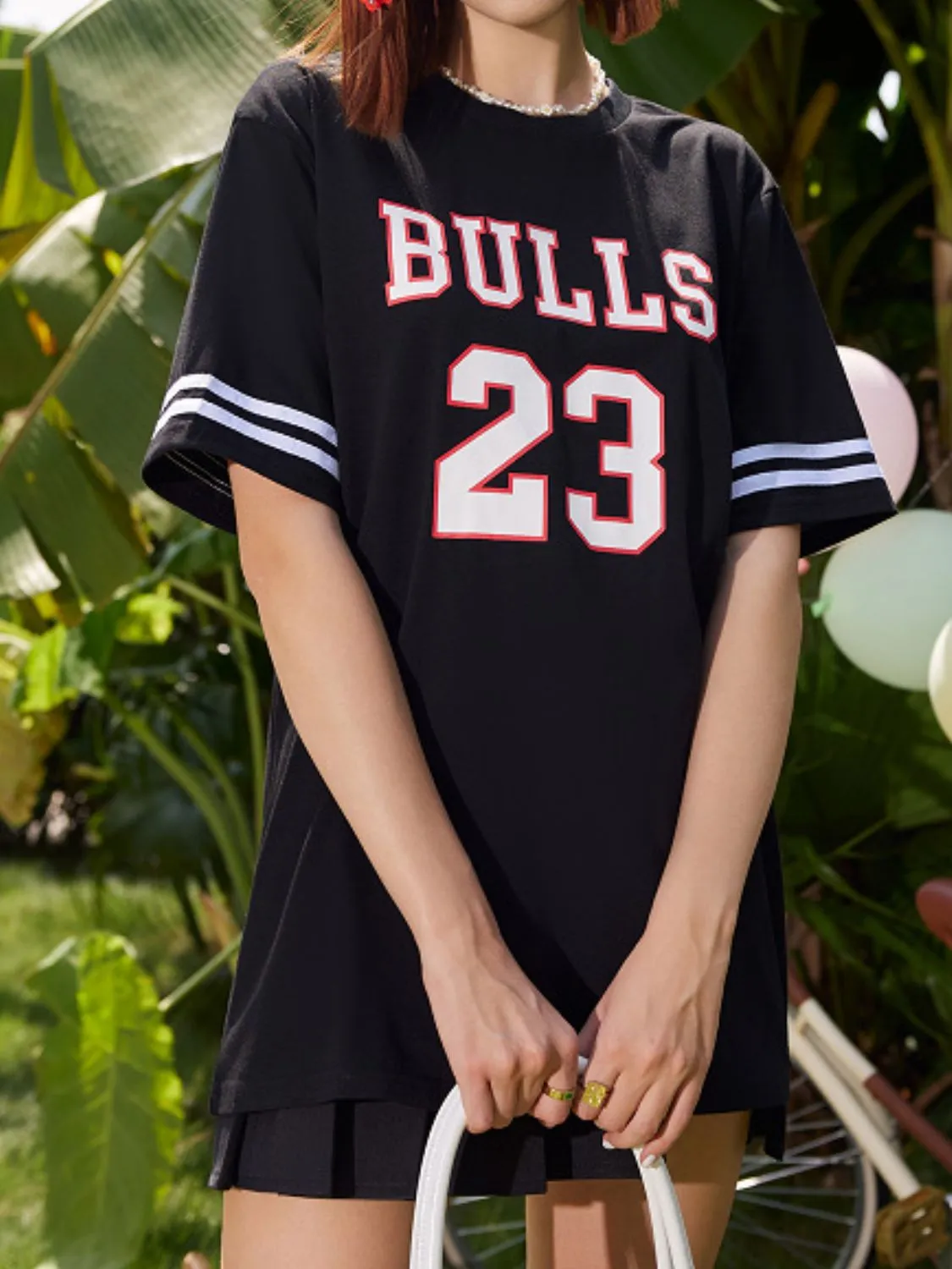 Letter Graphic Round Neck Half Sleeve T-Shirt sold by Charming Charlie product image thumbnail 3