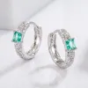 925 Sterling Silver Inlaid Zircon Earrings sold by Charming Charlie