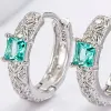 925 Sterling Silver Inlaid Zircon Earrings sold by Charming Charlie