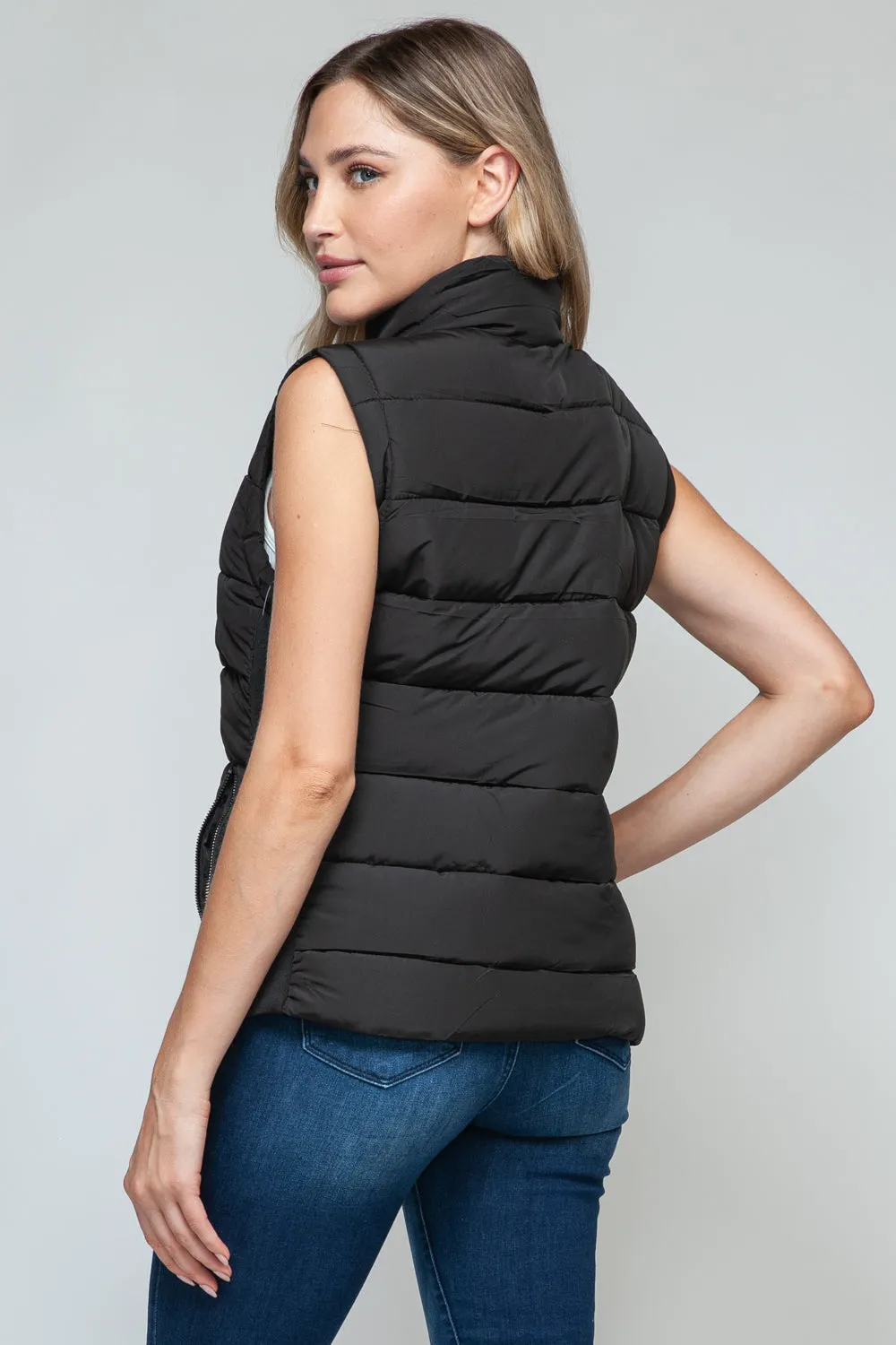 Snobbish Zip Up Turtleneck Vest with Pockets sold by Charming Charlie product image thumbnail 3