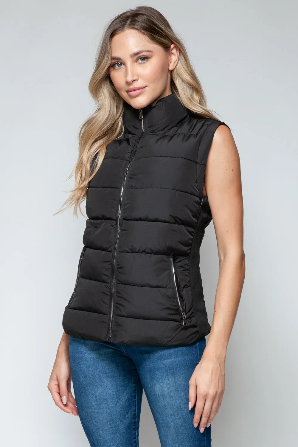 Snobbish Zip Up Turtleneck Vest with Pockets sold by Charming Charlie product image thumbnail 5