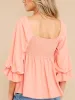 Smocked Square Neck Flounce Sleeve Blouse sold by Charming Charlie