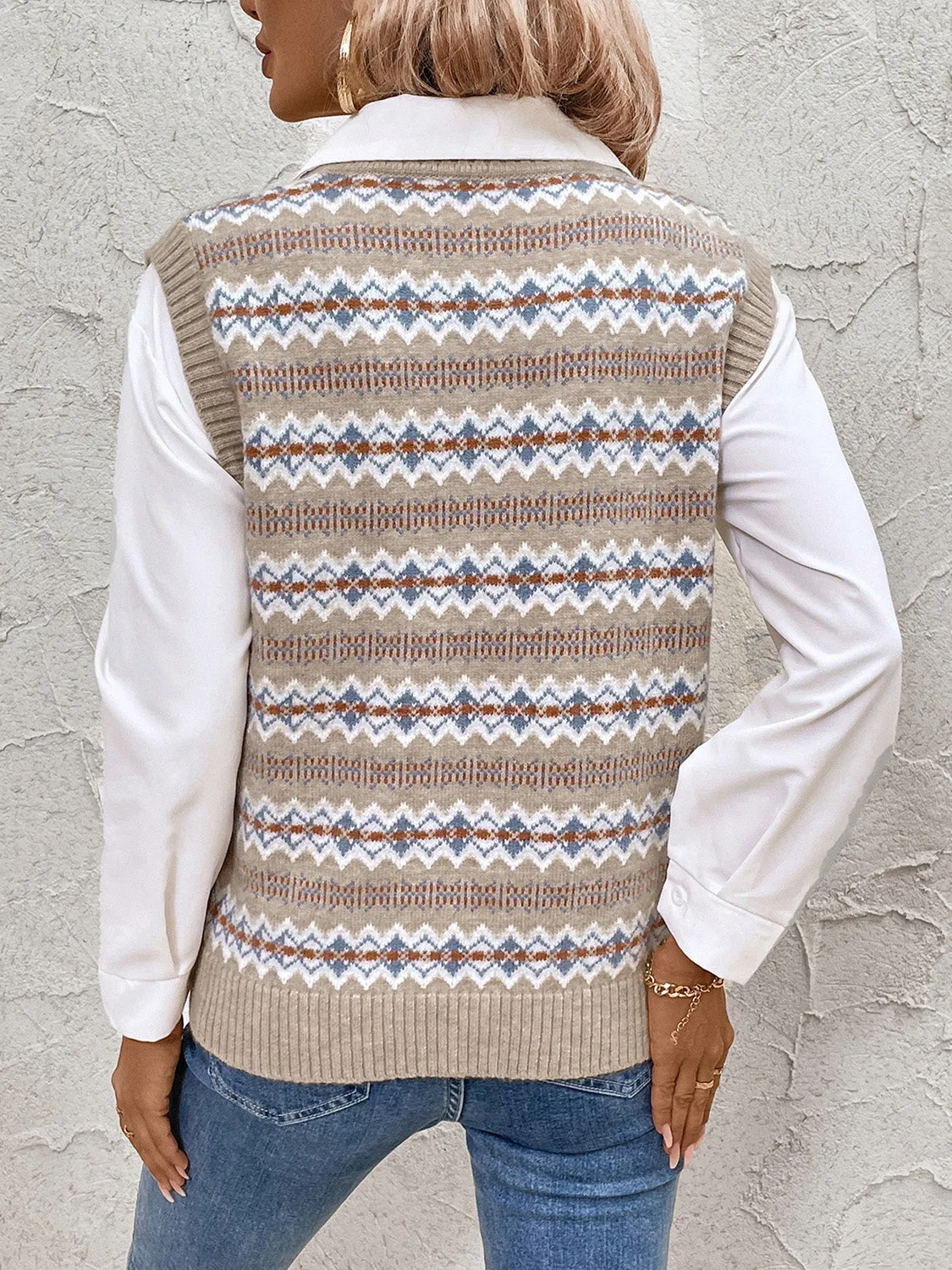 Perfee V-Neck Sweater Vest sold by Charming Charlie product image thumbnail 2