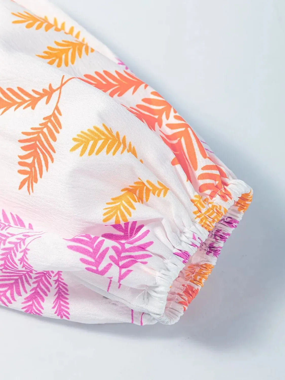 Printed Round Neck Long Sleeve Blouse sold by Charming Charlie product image thumbnail 4