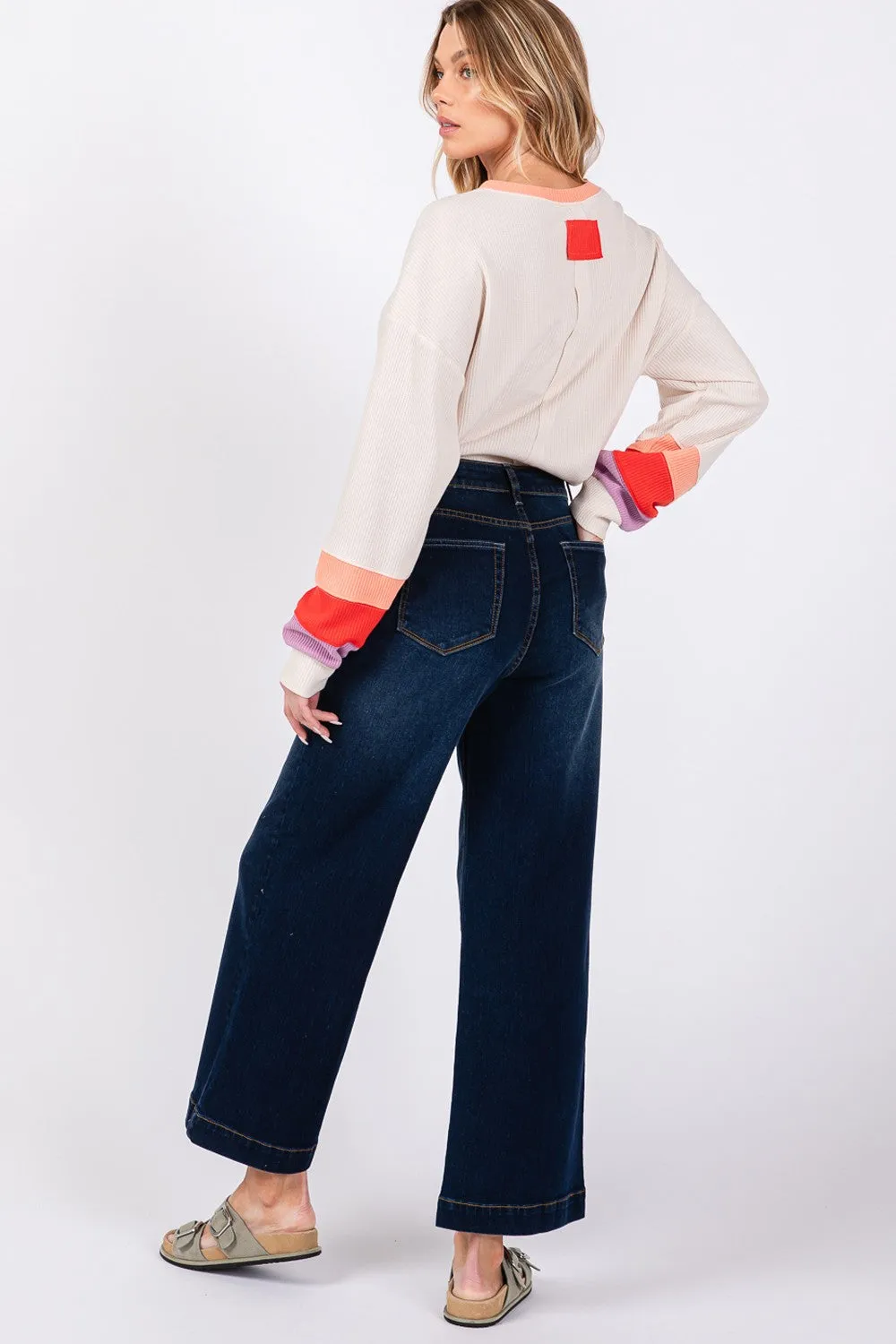 SAGE + FIG High Waist Wide Leg Jeans sold by Charming Charlie product image thumbnail 2