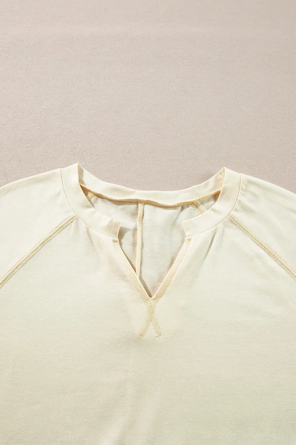 Slit Notched Long Sleeve Blouse sold by Charming Charlie product image thumbnail 5