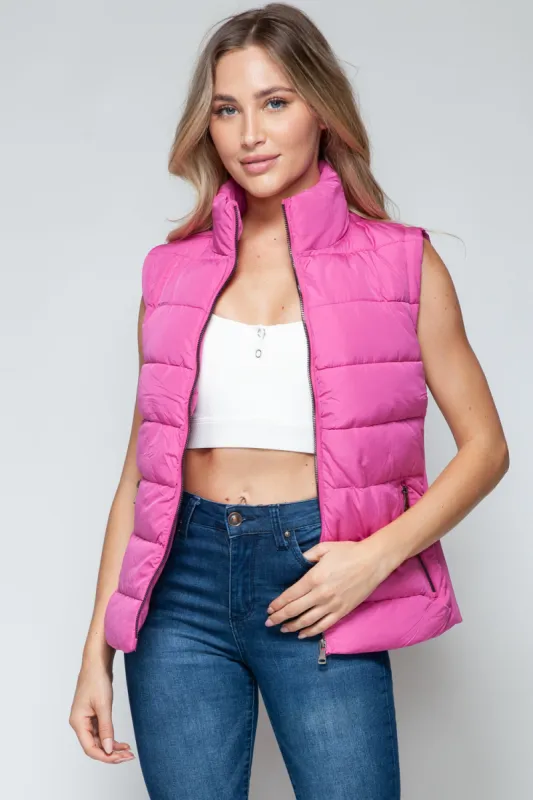 Snobbish Zip Up Turtleneck Vest with Pockets sold by Charming Charlie