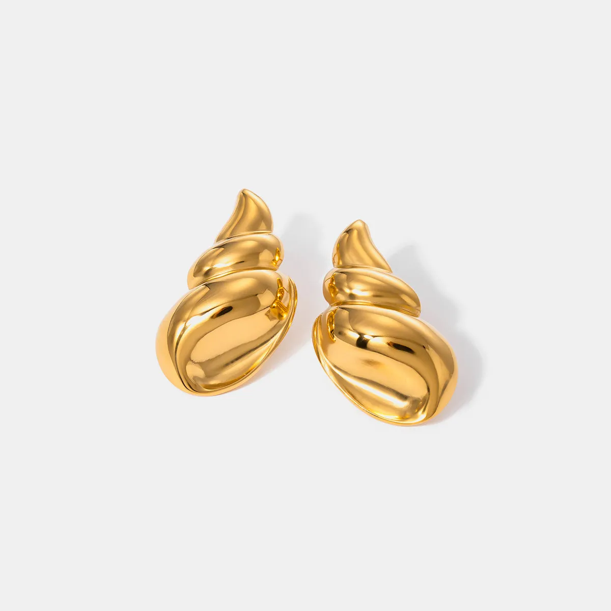 18K Gold-Plated Conch Earrings sold by Charming Charlie product image thumbnail 5