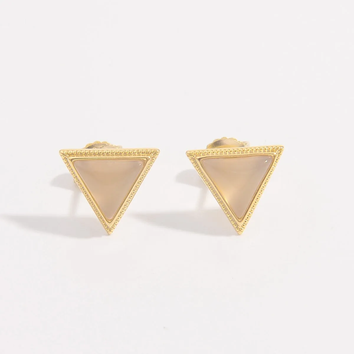 925 Sterling Silver Zircon Triangle Stud Earrings sold by Charming Charlie product image thumbnail 2