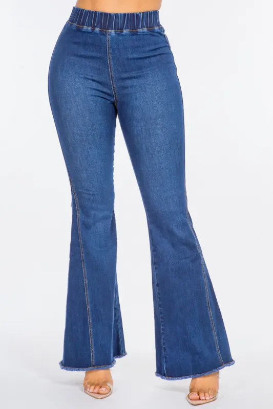 American Bazi High Waist Curvy Flare Jeans sold by Charming Charlie