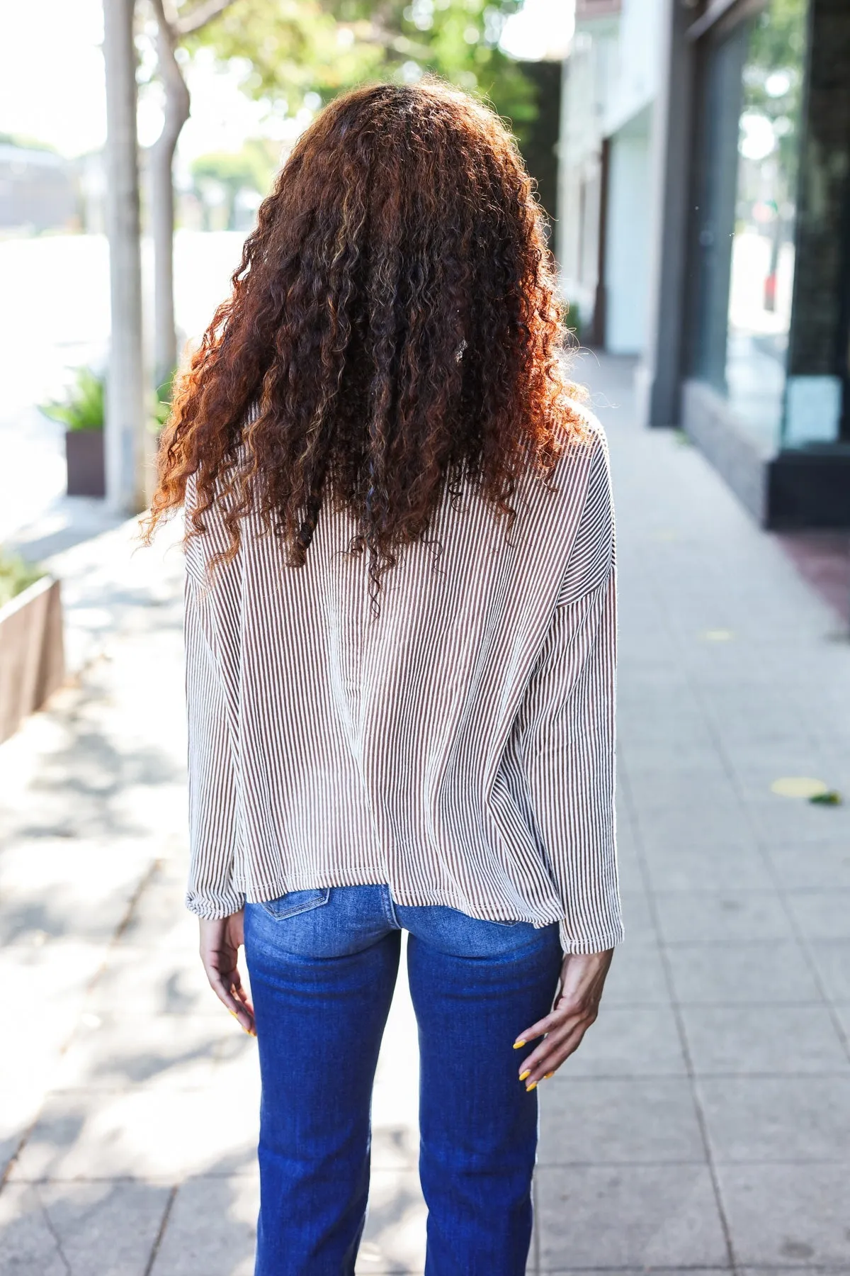 Hello Beautiful Camel Rib Dolman Sweater Top sold by Charming Charlie product image thumbnail 3