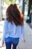 Hello Beautiful Blue Rib Dolman Sweater Top sold by Charming Charlie