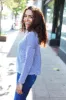 Hello Beautiful Blue Rib Dolman Sweater Top sold by Charming Charlie