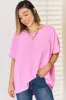 Zenana Texture Short Sleeve T-Shirt sold by Charming Charlie