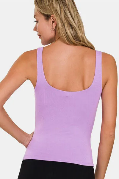 Zenana V-Neck Slim Tank sold by Charming Charlie product image thumbnail 2