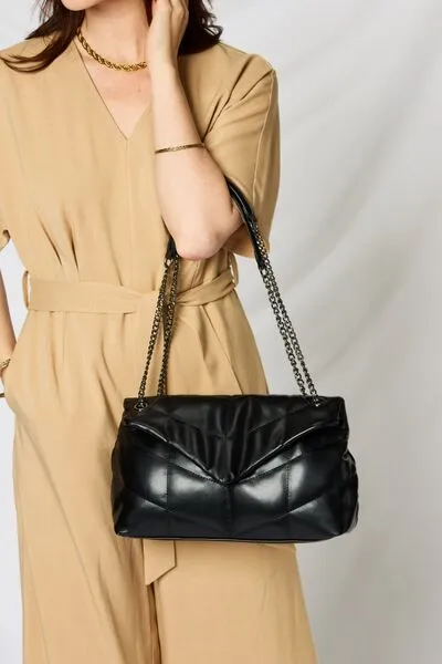 SHOMICO PU Leather Chain Handbag sold by Charming Charlie product image thumbnail 4