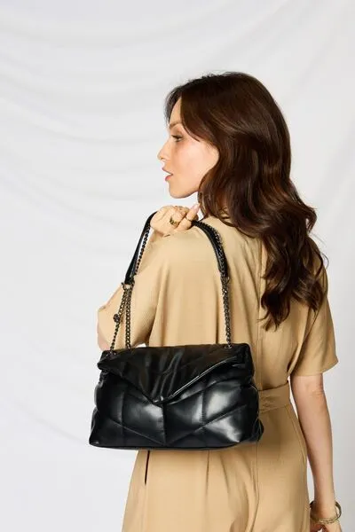 SHOMICO PU Leather Chain Handbag sold by Charming Charlie product image thumbnail 2
