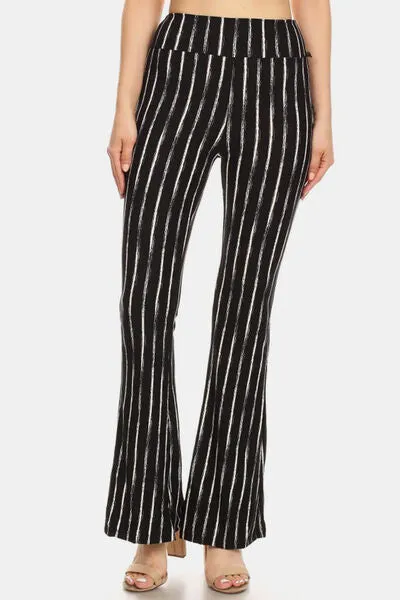 Leggings Depot Striped High Waist Flare Pants sold by Charming Charlie