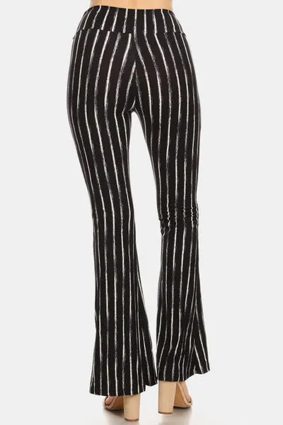 Leggings Depot Striped High Waist Flare Pants sold by Charming Charlie product image thumbnail 2