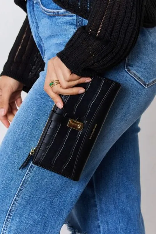 David Jones Texture PU Leather Wallet sold by Charming Charlie
