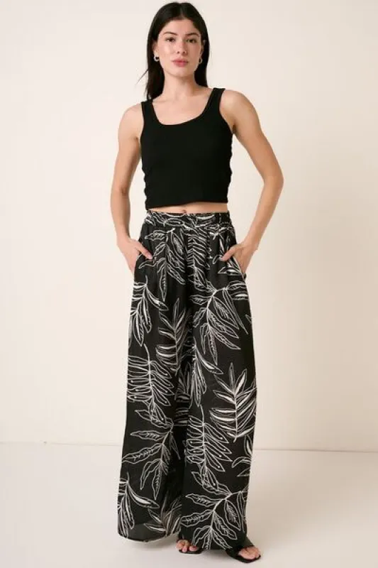 Mittoshop Printed Wide Leg Pants sold by Charming Charlie