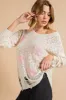 Kori America Heart Pattern Distressed Sweater sold by Charming Charlie