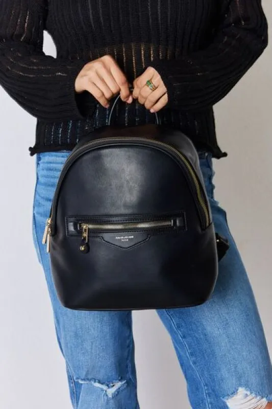 David Jones PU Leather Backpack sold by Charming Charlie
