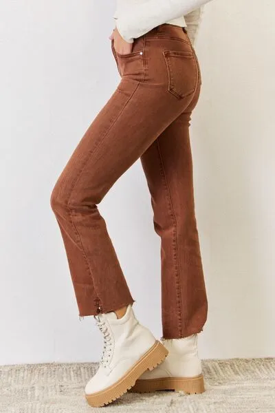 RISEN Full Size High Rise Tummy Control Straight Jeans sold by Charming Charlie product image thumbnail 3