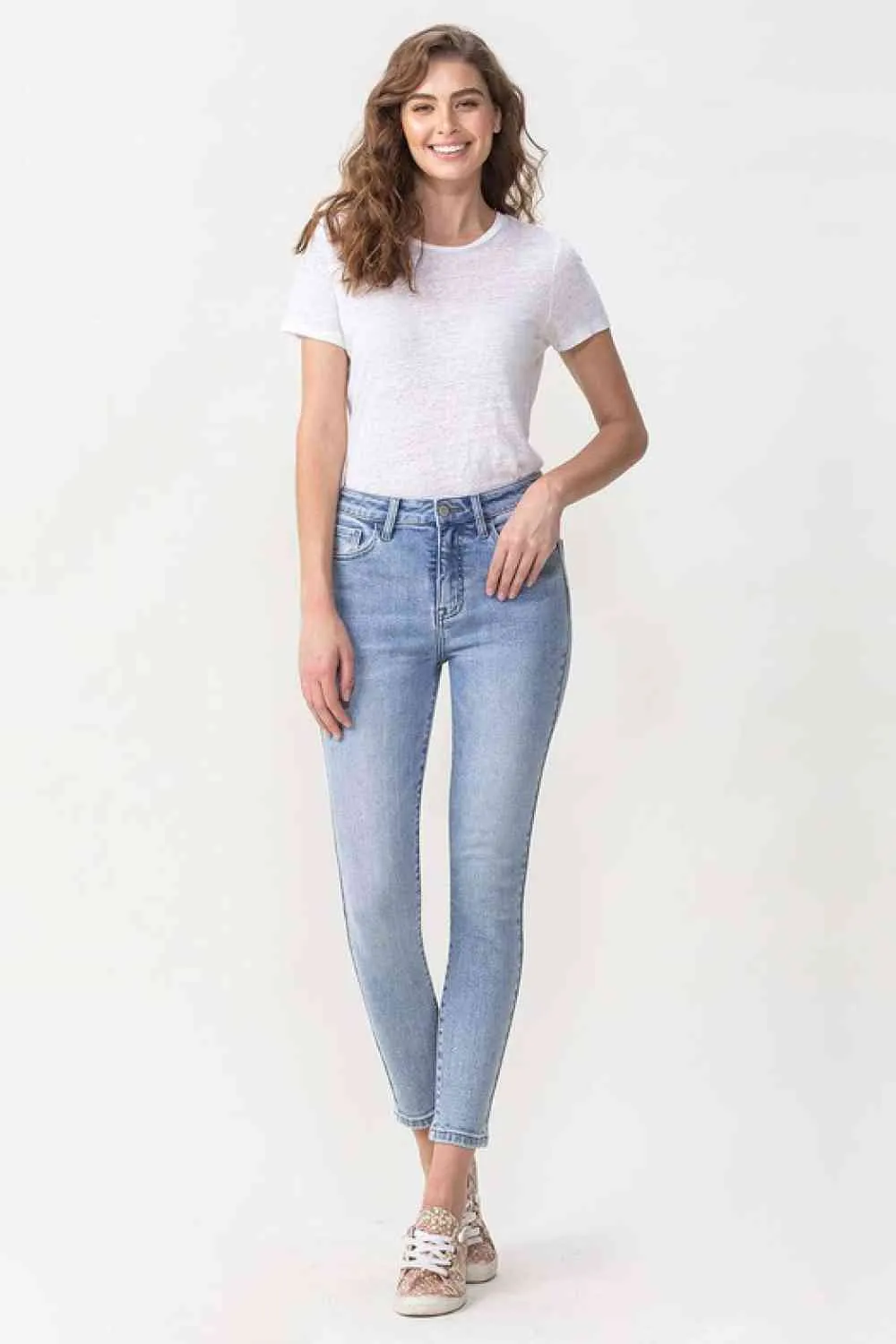 Lovervet Full Size Talia High Rise Crop Skinny Jeans sold by Charming Charlie product image thumbnail 5